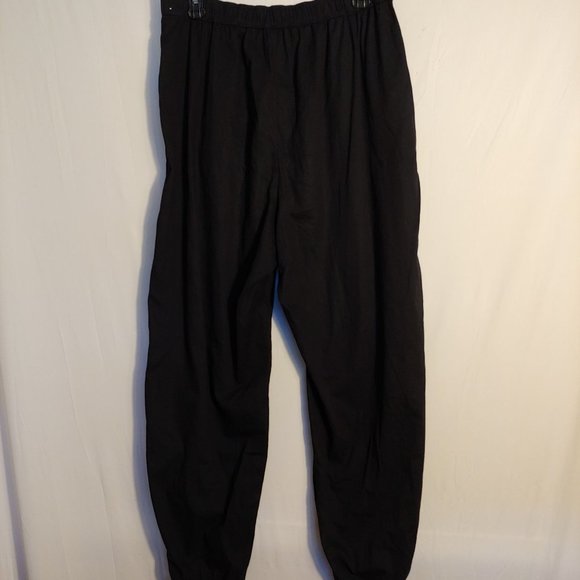 Abercrombie & Fitch Black cotton joggers with pockets and drawstring Large - Picture 5 of 9